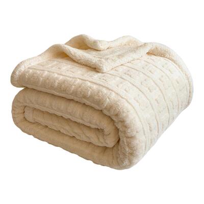 洁丽雅羊羔绒加厚毛毯子午睡毯床
