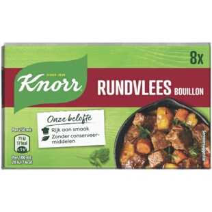 现货荷兰Knorr家乐knoii固体高汤块浓缩牛肉鸡肉蔬菜浓汤宝块80g8