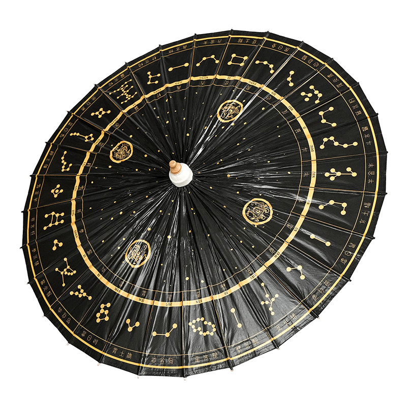 毕六福油纸伞二十八星宿满穿防雨