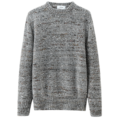 LARDINI休闲羊毛羊驼毛圆领保暖