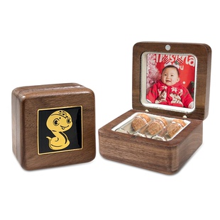 胎毛纪念品脐带收藏盒新生婴儿胎发保存盒宝宝收纳瓶满月百天礼物