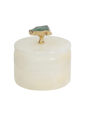 中古风天然玉石梳妆台首饰盒