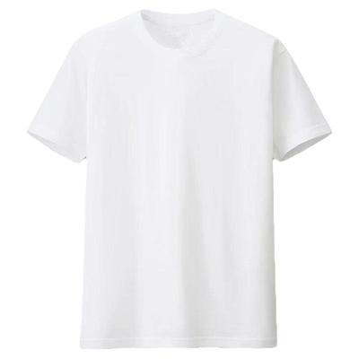 重磅纯色不透210g纯棉圆领短袖T恤厚实纯白打底衫t男女款体恤上衣