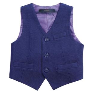 罗蒙儿童礼服马甲男童演出服花童走秀钢琴表演服马夹主持人马甲