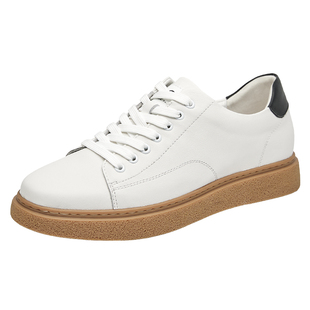 高哥增高板鞋男款时尚小白鞋牛筋底耐磨男鞋隐形内增高运动休闲鞋