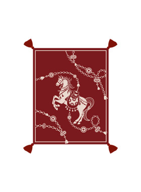故宫淘宝千金裘马年盖毯