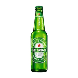 荷兰原装进口Heineken喜力啤酒330ml*24瓶装精酿黄啤经典拉格整箱