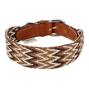 西班牙Buddys进口手工棉质小牛皮Classic系列柔软宠物狗宽版项圈