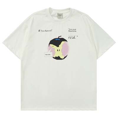 个性童趣风宽松休闲圆领体恤上衣