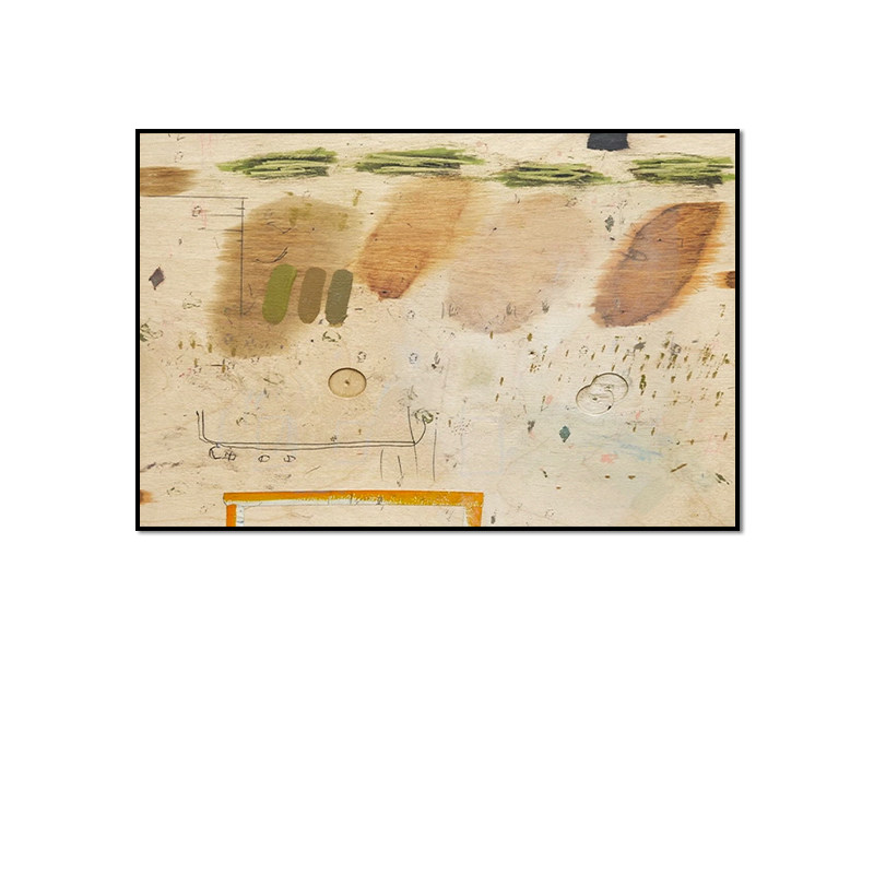 意式极简抽象艺术客厅装饰画轻奢新款砂岩肌理画过道玄关挂画壁画