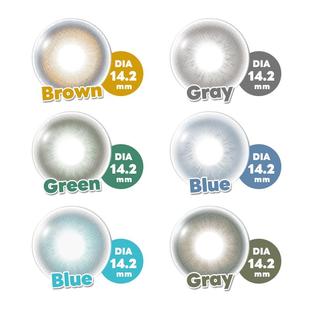 BOLLYCON日抛美瞳蓝色柠檬海盐湖猫眼流星巴斯克橄榄褐棕隐形眼镜