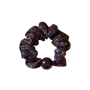 韩系复古百搭小碎花大肠发圈气质简约丸子头发绳扎马尾发绳橡皮筋