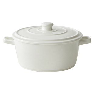 即物带盖双耳汤碗大号家用2025新款酸菜鱼汤盆陶瓷奶油风简约餐具