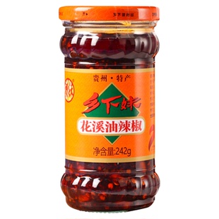 贵州特产乡下妹贵阳花溪油辣椒海椒红油辣椒酱辣子调味下饭拌家用