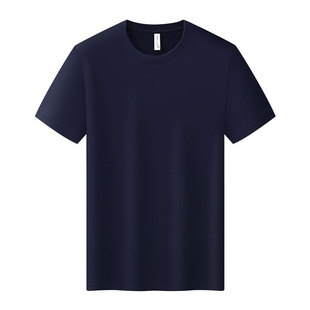 定制t恤纯棉工作服短袖印字logo订做夏季速干广告文化衫班服工衣