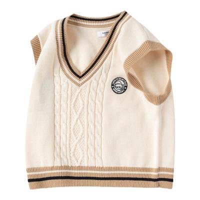 巴拉巴拉婴儿针织马甲男女童外穿背心儿童短款上衣秋季新款童装小