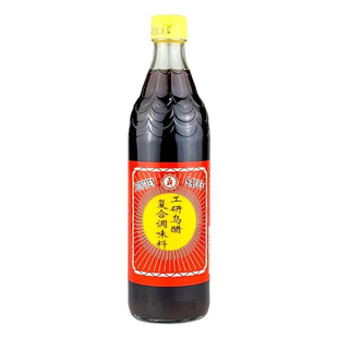 台湾进口工研乌醋白醋糯米香醋黑醋味淋复合调味料不添加防腐剂
