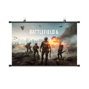 战地6挂画海报Battlefield射击游戏卧室网吧免打孔装饰画背景墙