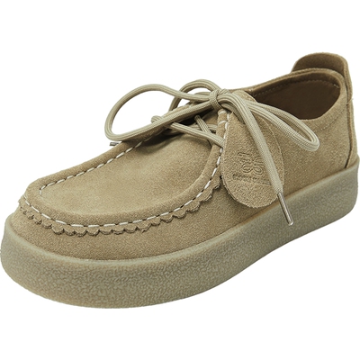 康莉舒软乐福鞋真皮袋鼠鞋