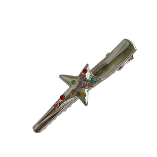 星河入梦小众设计感彩钻星星发夹一字夹鸭嘴夹刘海夹边夹发卡头饰