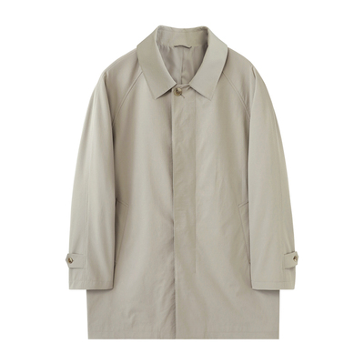 【英式通勤】防风防水抗皱面料 春季高级感插肩袖风衣外套 DAF213