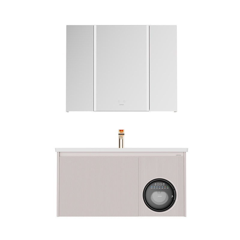 【定制30天】九牧卫浴智能多功能洗烘一体除雾家用浴室柜陶瓷盆