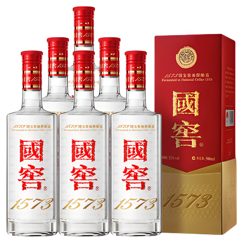 国窖1573白酒整箱52度500ml*6瓶