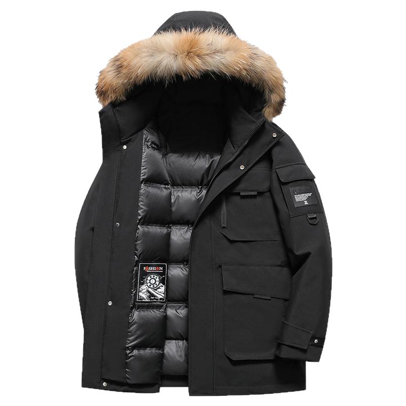 雪中飞工装羽绒服男女同款