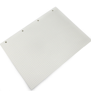 热销商务大号A4笔记本方格网格本活页纸学生记事本四孔道林纸替芯