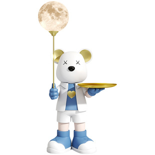 暴力熊客厅大型落地摆件电视柜装饰品艺术卧室床头角落直播间背景