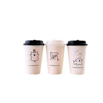 一次性高级感纸杯豆浆打包杯