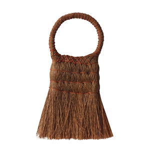 磨山匠人迷你小扫帚棕毛刷桌面茶台茶盘扫把装裱工具鬃笤帚无静电