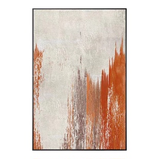 小众艺术抽象客厅装饰画长方形竖版侘寂风现代简约棕色玄关挂画