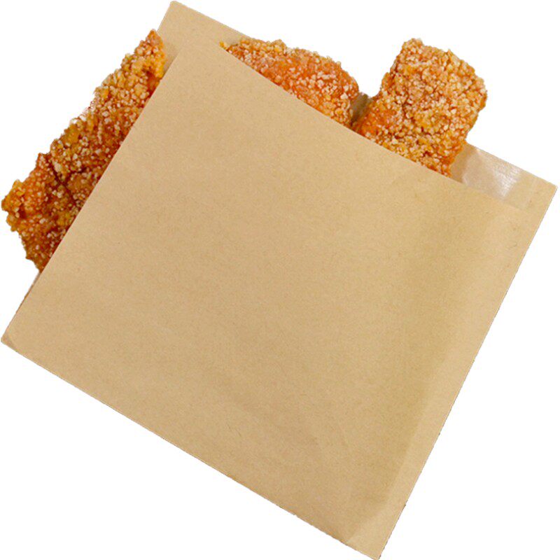 上海商吉牛皮纸三角袋防油纸袋泡芙随手包打包袋食品面包包装袋