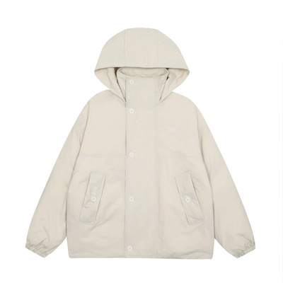 NECOYEP 2025冬季美式轻薄连帽棉服男女防寒高级感宽松保暖外套