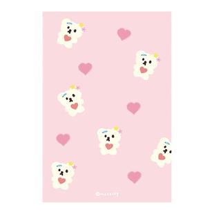 韩国MAZZZZY爱心小熊明信片可爱少女心礼物贺卡留言卡片post card
