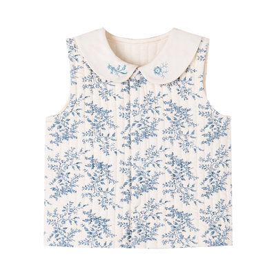 考拉蒂尔婴儿夹棉保暖小马甲