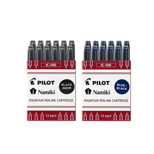 日本pilot百乐钢笔墨胆笑脸钢笔78g/74/贵妃钢笔可替换墨水非碳素墨囊蓝黑IC-50/100大容量