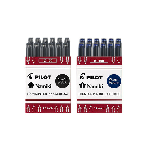日本pilot百乐钢笔墨胆笑脸钢笔78g/74/贵妃钢笔可替换墨水非碳素墨囊蓝黑IC-50/100大容量