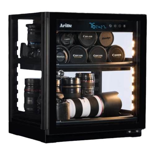 艾励特透明电子防潮箱香烟相机干燥箱微单反电容麦克风干燥剂邮票吧唧专用密封除湿保湿柜3d打印耗材60L