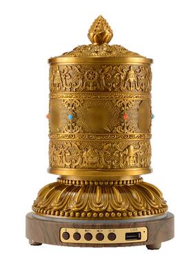 藏村藏式电动轮客厅家用装饰摆件