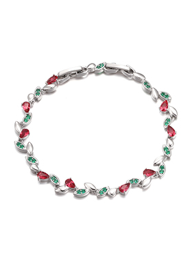 艳艳柳叶时尚气质复古高级感合金手链