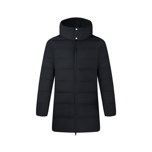 361中长款羽绒服女装2025冬季女款宙斯盾沙特银保暖连帽羽绒服女