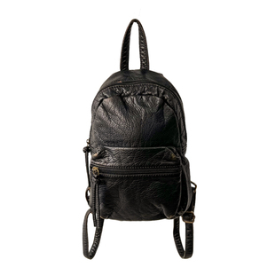 BINGBONG|迷你复古小书包设计感黑色双肩包轻便小型小众通勤背包