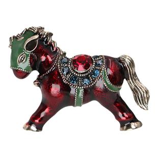 复古可爱木马胸针日韩卡通小配饰男女胸花外套别针毛衣大衣装饰品