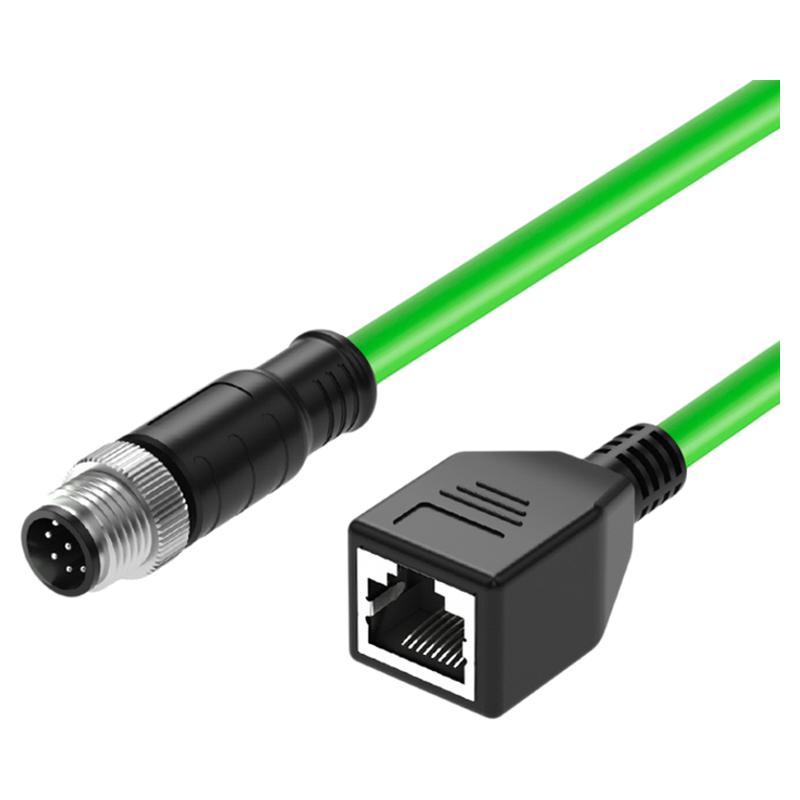 M12转RJ45母头千兆A/D/X型网线