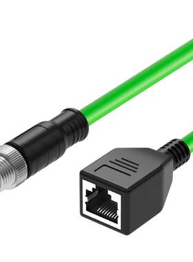 M12转RJ45母头千兆A/D/X型网线