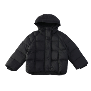 女童短款羽绒服冬装洋气韩系潮加厚宽松黑色面包服白鸭绒保暖外套