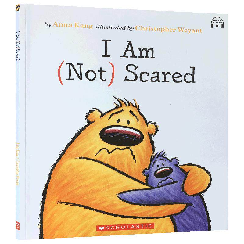 带音频英文原版I Am (Not) Scared 我(不)害怕学乐You Are Not Small系列儿童情绪管理启蒙故事书绘本心灵成长 正视害怕焦虑