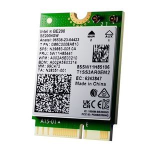 Intel/AMD BE200/ MT7927/MT7925/AX210/AX211三频WIFI7电脑无线网卡模块台式机笔记本清灰蓝牙二合一M.2游梵